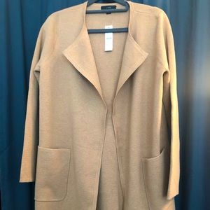 Juliette collarless blazer sweater - XS - Khaki
